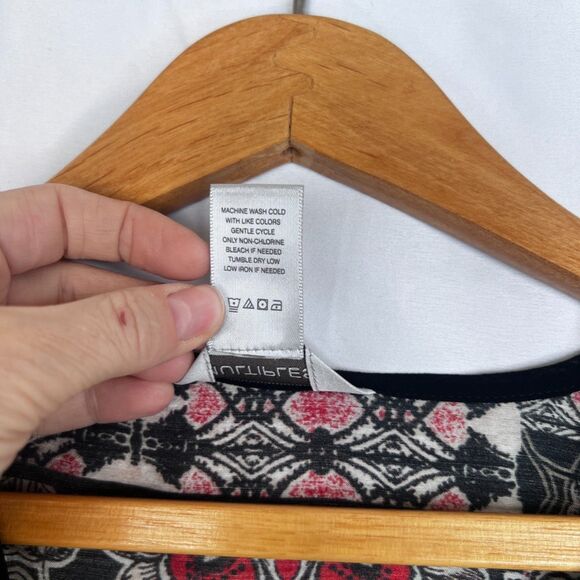 Multiples Maximalist Bold Abstract Vneck One Button Tunic Cardigan Size Medium - Picture 9 of 11